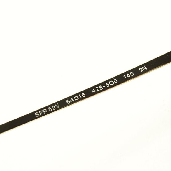 PRADA SPR 59V 428-5O0 Black Flame Frame Grey Lenses 64-16-140 Sunglasses - Picture 6 of 8